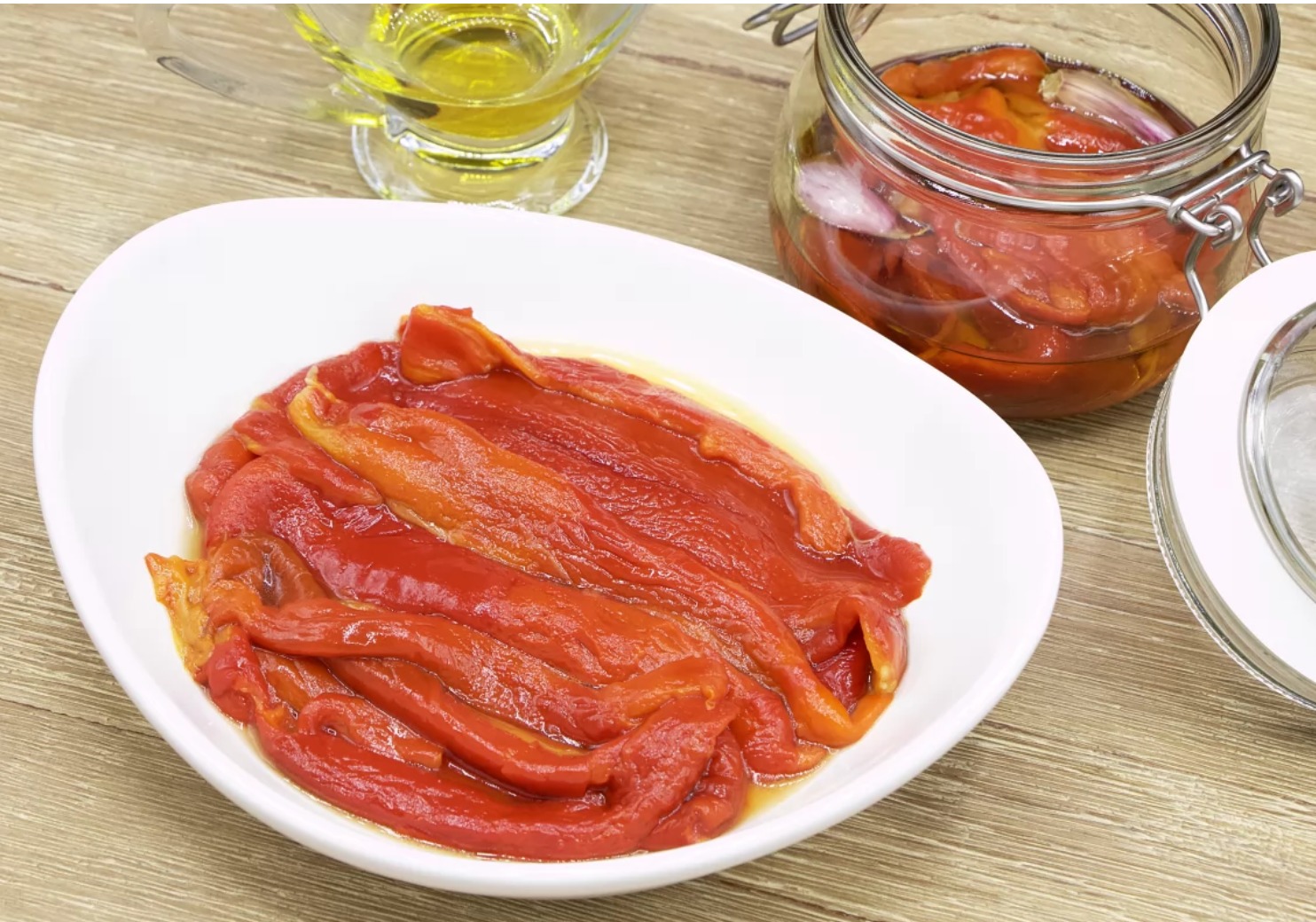 PIMIENTOS ASADOS AL HORNO y POLLO ASADO
